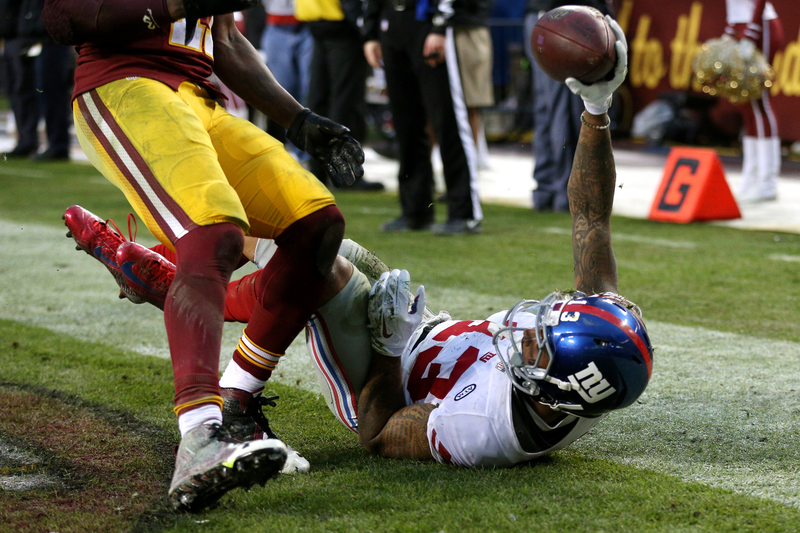 Illustration for article titled Odell Beckham's Catch Was Absolutely Ridiculous, Again